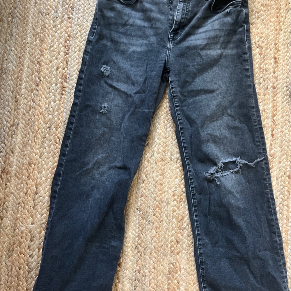 Hudson Jeans Black Straight Leg Denim